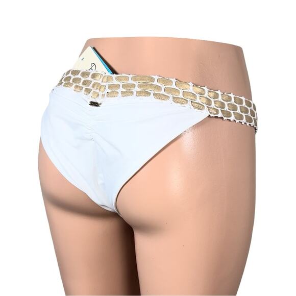 BS06 BEACH BUNNY Kira Skimpy Bottoms SZ XL $110 - Picture 9 of 14